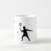 Fun player tennis kaffeetasse (Mittel)