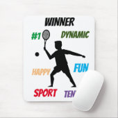 Fun-Player-Tennis Mousepad (Mit Mouse)