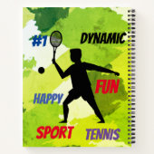 Fun player tennis notizblock (Rückseite)