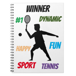 Fun-Player-Tennis Notizblock