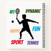 Fun player tennis notizblock (Rückseite)