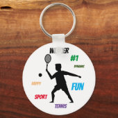 Fun-Player-Tennis Schlüsselanhänger (Vorderseite)