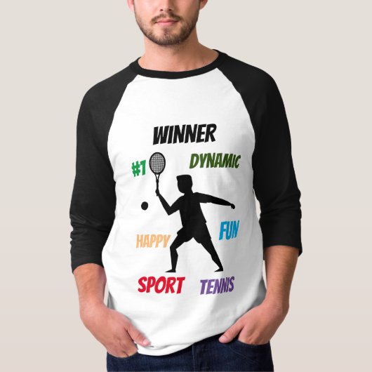 Fun player tennis T-Shirt (Vorderseite)