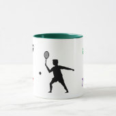 Fun player tennis tasse (Zentrum)