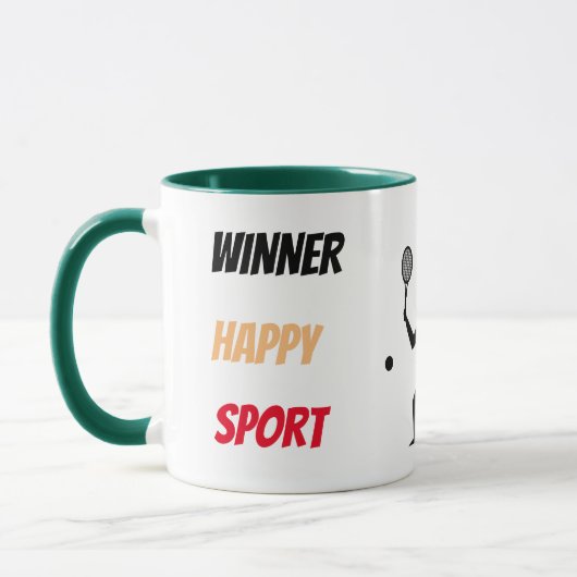 Fun player tennis tasse (Links)