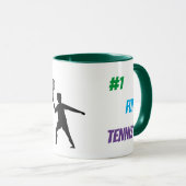 Fun player tennis tasse (VorderseiteRechts)