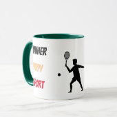 Fun player tennis tasse (Vorderseite Links)