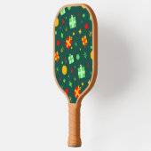 Fun Playful Christmas Pattern Pickleball Schläger (Links)
