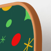 Fun Playful Christmas Pattern Pickleball Schläger (Linke Seite)