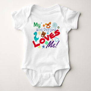 Fun Playful Colorful My Aunt Loves Me Baby Strampler