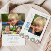 Fun Playful Monster Trucks Foto Einladung