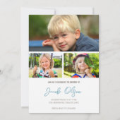 Fun Playful Monster Trucks Foto Einladung (Rückseite)