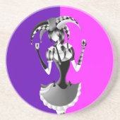 Fun Poker Playing Jester Getränkeuntersetzer (Vorne)