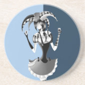 Fun Poker Playing Jester Getränkeuntersetzer (Vorne)