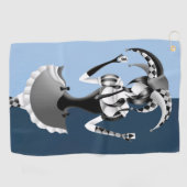 Fun Poker Playing Jester Golfhandtuch (Horizontal)