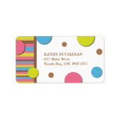Fun Polk a Dot Address Labels Adressaufkleber (Vorne)