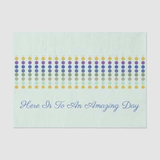 Fun Polka Dot Design Seidenpapier (Vorderseite)