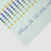 Fun Polka Dot Design Seidenpapier (Ausschnitt)