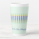 Fun Polka Dot Inspiration Milchtasse (Vorderseite)