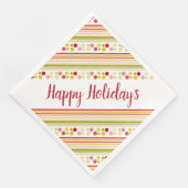 Fun Polka Dot mit Streifen akzentriert Serviette (Ecke)