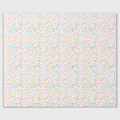 Fun polka dot rainbow boho wassercolor art geschenkpapier (Flach)