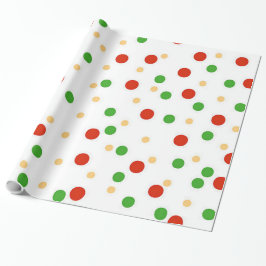 Fun Polka Dot Weihnachtswrapping Paper Geschenkpapier