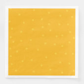 Fun Polka Dot Yellow Birthday Party Serviette (Vorderseite)