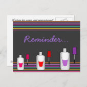 Fun Polnischer Nagel oder Hagelsalon Erinnerung Postkarte (Vorne/Hinten)