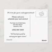 Fun Polnischer Nagel oder Hagelsalon Erinnerung Postkarte (Rückseite)