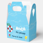 Fun Pool Geburtstagsparty Gefallen Box Geschenkschachtel (Geöffnet)