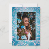 Fun Pool Party Abschluss Einladung (Rückseite)