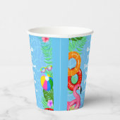 Fun Pool Party Schwimmen Geburtstag Pappbecher (Rechts)