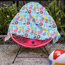 Fun Pool Party Schwimmmuster Strandtuch