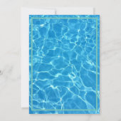 Fun Pool Party Wasserthema Einladung (Rückseite)