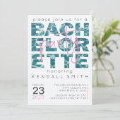 Fun Pool und Tropical Theme Junggeselinnen-Abschie Einladung (Stehend Vorderseite)