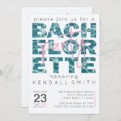 Fun Pool und Tropical Theme Junggeselinnen-Abschie Einladung (Vorne/Hinten)