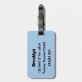 Fun Pop Art Comic Buch Stil callout Logo Gepäckanhänger (Rückseite vertikal)