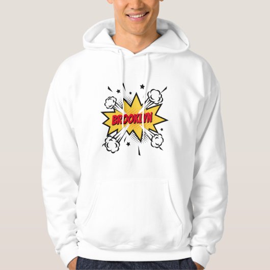 Fun Pop Art Comic Buch Stil callout Logo Hoodie (Vorderseite)