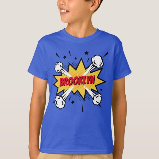 Fun Pop Art Comic Buch Stil callout Logo T-Shirt (Vorderseite)