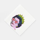 Fun Pop Art moderne HM Queen Napkins Serviette (Ecke)