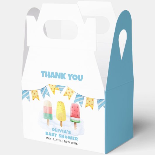 Fun Popcile ready to Pop Ice Cream Baby Dusche Geschenkschachtel (Offen)