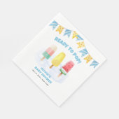 Fun Popcile ready to Pop Ice Cream Baby Dusche Serviette (Ecke)