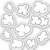 Fun POPCORN Stickers Aufkleber (Vorderseite)