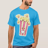 Fun Popcorn-Zeichen T-Shirt (Vorderseite)