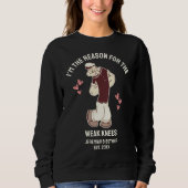 Fun POPEYE Weak At The Knees Valentines Couples Sweatshirt (Vorderseite)