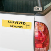 Fun Pothole Bumper Sticker SURVIVED UK ROADS 2026 Autoaufkleber (Auf Lkw)