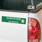 Fun Pothole Bumper Sticker SURVIVED UK ROADS 2026 Autoaufkleber (Auf Lkw)