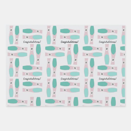 Fun Pregnancy Spaß Kinderdusche Geschenkpapier Set (Vorderseite)