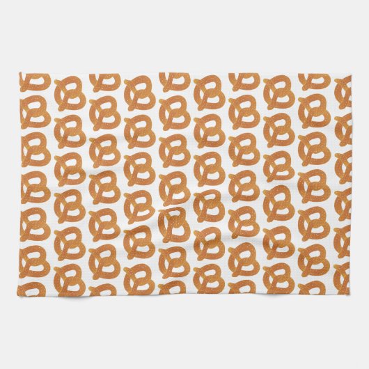 Fun Pretzel Muster Handtuch (Horizontal)