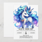 Fun Printable Horse Birthday Einladung (Vorne/Hinten)